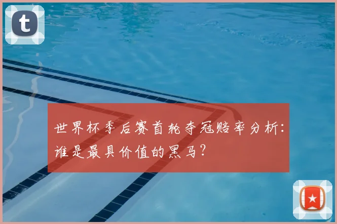 世界杯季后赛首轮夺冠赔率分析:谁是最具价值的黑马?
